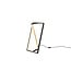 Edge lámpara de pie LED 9W CCT 2300-4000K regulable, 950 lúmenes, negro mate metal, 44 cm