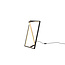 Edge LED Stehleuchte 9W CCT 2300-4000K dimmbar, 950 Lumen, mattschwarzes Metall, 44 cm hoch