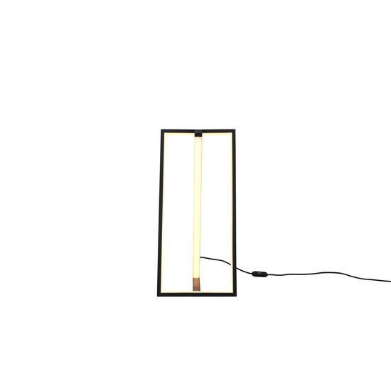 Edge LED Stehleuchte 9W CCT 2300-4000K dimmbar, 950 Lumen, mattschwarzes Metall, 44 cm hoch