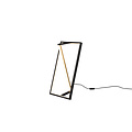 Edge LED Stehleuchte 9W CCT 2300-4000K dimmbar, 950 Lumen, mattschwarzes Metall, 44 cm hoch