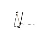 Edge LED floor lamp 9W CCT 2300-4000K dimmable, 950 lumen, matt black metal, 44 cm high