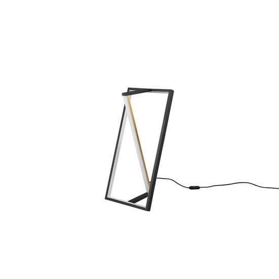 Edge lámpara de pie LED 9W CCT 2300-4000K regulable, 950 lúmenes, negro mate metal, 44 cm