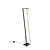 Large futuristic floor lamp LED 1x26W 2300-4000K matt black