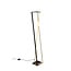 Edge floor lamp LED 1x26W, 2950 lumen, adjustable colour temperature 2300-4000K, dimmable, metal, matt black, 124 cm