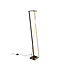 Edge Stehleuchte LED 1x26W, 2950 Lumen, einstellbare Farbtemperatur 2300-4000K, dimmbar, Metall, mattschwarz, 124 cm