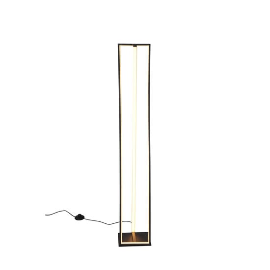 Edge floor lamp LED 1x26W, 2950 lumen, adjustable colour temperature 2300-4000K, dimmable, metal, matt black, 124 cm