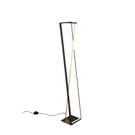 Edge Stehleuchte LED 1x26W, 2950 Lumen, einstellbare Farbtemperatur 2300-4000K, dimmbar, Metall, mattschwarz, 124 cm