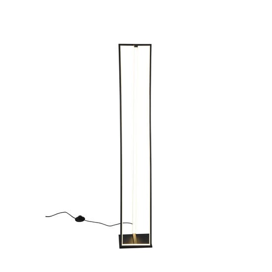 Edge floor lamp LED 1x26W, 2950 lumen, adjustable colour temperature 2300-4000K, dimmable, metal, matt black, 124 cm