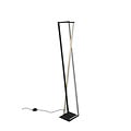 Edge floor lamp LED 1x26W, 2950 lumen, adjustable colour temperature 2300-4000K, dimmable, metal, matt black, 124 cm