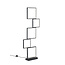 Lampadaire LED Sorrento, forme bloc, 125 cm de haut, 34W LED intégrée 3400 lumens 3000K, dimmable via interrupteur, métal noir mat