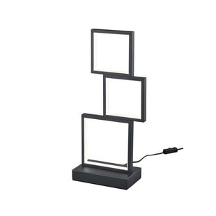 Trio Lighting Sorrento lampadaire bas en bloc noir mat LED