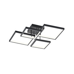 Sorrento plafón LED 24W 3000K negro mate, regulable