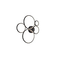 Circular wall/ceiling lamp 49W 3000K matt black (white and silver gray on request)