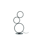 Table lamp with rings 17W 3000K matt black (also in white or silver grey)