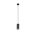 Suspension simple Smokey 1xE27 noir mat