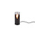 Smokey matte black table lamp 1xE27