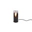 Lampe à poser Robin en métal, finition smokey noir mat, douille E27, H25,5 x Ø11 cm, max. 40W, IP20