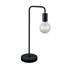 Lámpara de mesa Diallo E27 negro mate metal