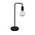 Diallo tafellamp E27 fitting mat zwart metaal