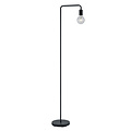 Matt black simple floor lamp 1xE27