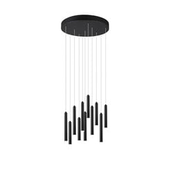Trio Lighting Ronde staafvormige hanglamp 11xLED DIM 2,8W 3000K mat zwart