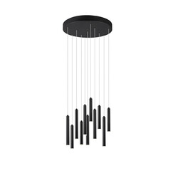 Trio Lighting Round rod-shaped hanging lamp 11xLED DIM 2.8W 3000K matt black