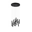 Trio Lighting Lampe suspendue ronde en forme de tige 11xLED DIM 2,8W 3000K noir mat - Créez une ambiance chaleureuse dans votre espace