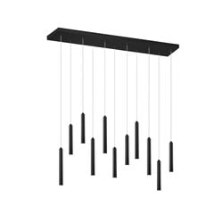 Trio Lighting Lámpara colgante recta en forma de barra 11xLED DIM 2,8W 3000K negro mate