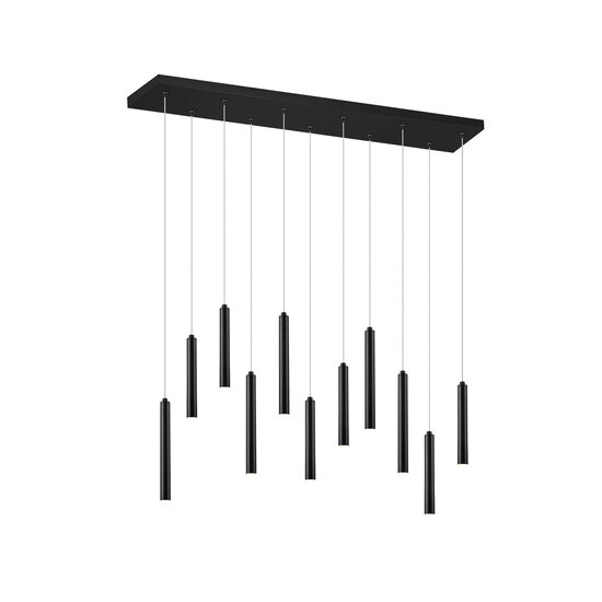 Trio Lighting Rod-shaped straight hanging lamp 11xLED DIM 2.8W 3000K matt black - Create a cozy ambiance in your space