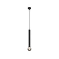 Clermont suspension en forme de microphone, métal noir mat, 1xE27 max 10W 230V, hauteur 150 cm, diamètre 10 cm, IP20