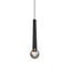 Clermont suspension en forme de microphone, métal noir mat, 1xE27 max 10W 230V, hauteur 150 cm, diamètre 10 cm, IP20