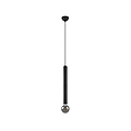 Suspension simple en forme de microphone 1xE27 noir mat