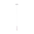 Suspension Marley avec 1x douille GU10 (ampoule non incluse), boîtier en métal blanc, 150 cm, IP20, 230V