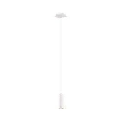 Suspension simple mince 1xGU10 blanc