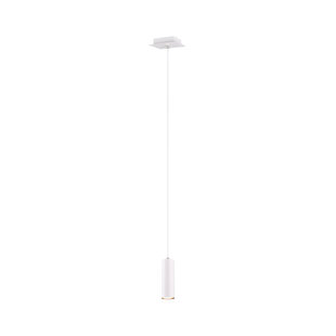 Slender single hanging lamp 1xGU10 white