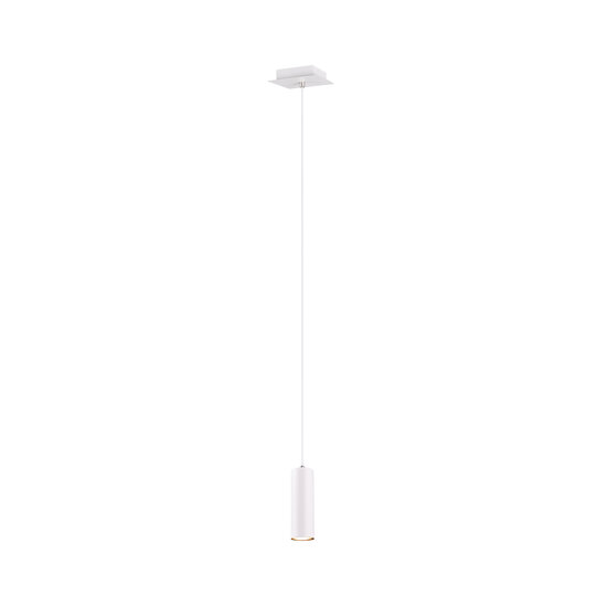 Suspension simple mince 1xGU10 blanc