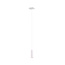 Marley hanglamp met 1x GU10-fitting (excl. lichtbron), wit metalen behuizing, 150 cm hoog, IP20, 230V