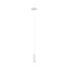 Slender single hanging lamp 1xGU10 white