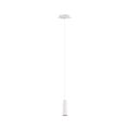 Lámpara colgante Marley con 1x portalámparas GU10 (bombilla no incluida), cuerpo de metal blanco, 150 cm, IP20, 230V