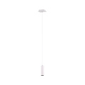 Slender single hanging lamp 1xGU10 white