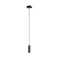 Marley hanglamp mat zwart metaal, 1x GU10 fitting max. 35W, hoogte 150 cm, IP20, lichtbron niet inbegrepen