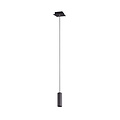 Slender matte black single ceiling lamp 1xGU10