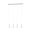 Marley slanke verstelbare hanglamp in wit metaal, 4x GU10 (excl.), max. 35W, 230V, IP20, 75x150x9 cm