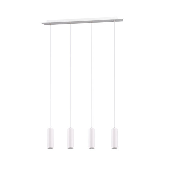 Suspension blanche orientable élancée 4xGU10