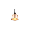 Kelkvormige single hanglamp 1xE27 messing mat