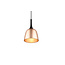 Chalice-shaped single hanging lamp 1xE27 brass matt