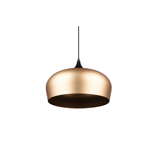 Bell-shaped hanging lamp adjustable 1xE27 matt brass