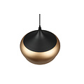 Bell-shaped hanging lamp adjustable 1xE27 matt brass
