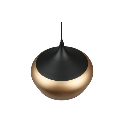 Bell-shaped hanging lamp adjustable 1xE27 matt brass