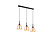 Suspension en 3 parties en forme de calice 3xE27 laiton mat